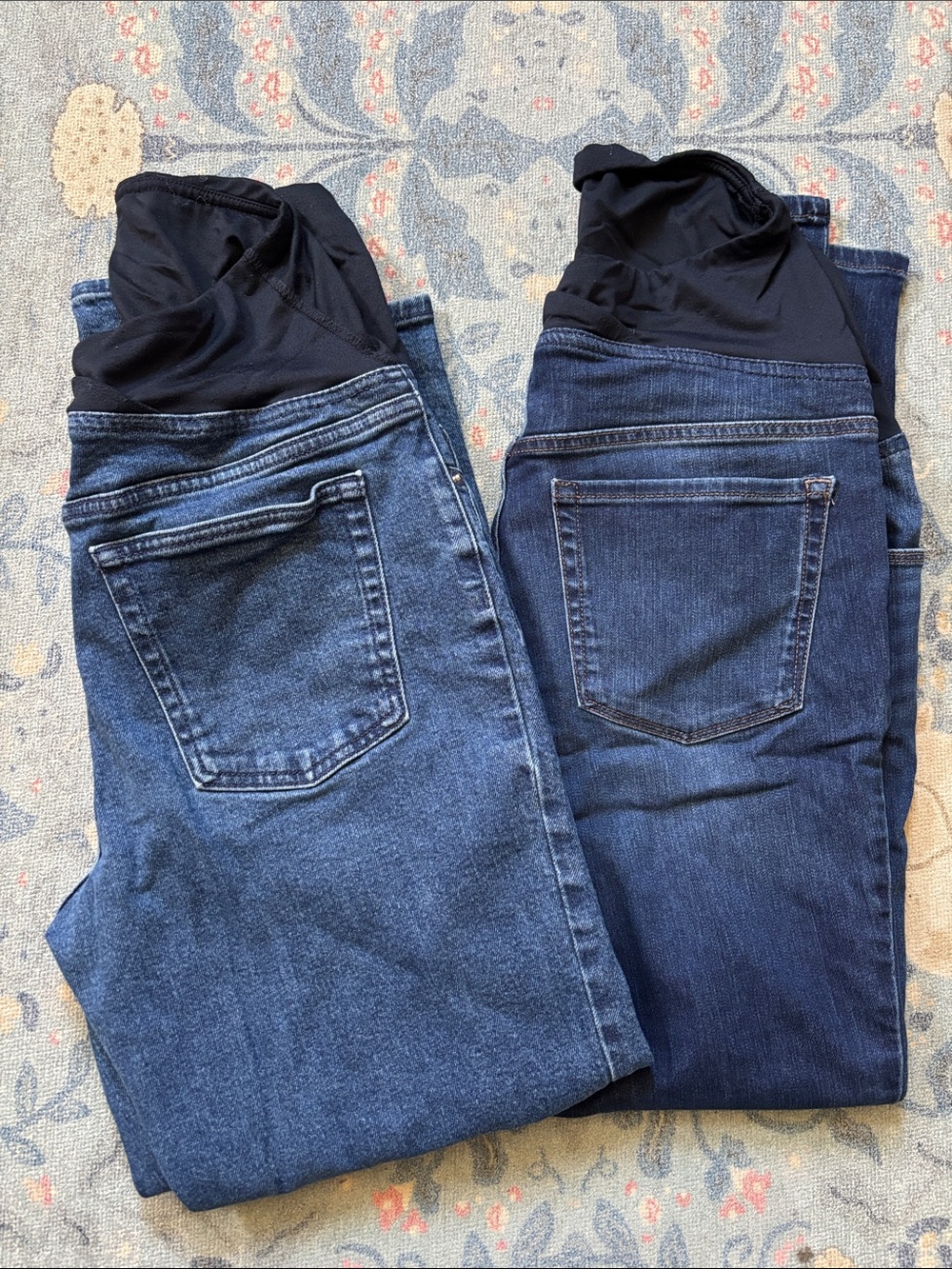 2 pairs of maternity jeans